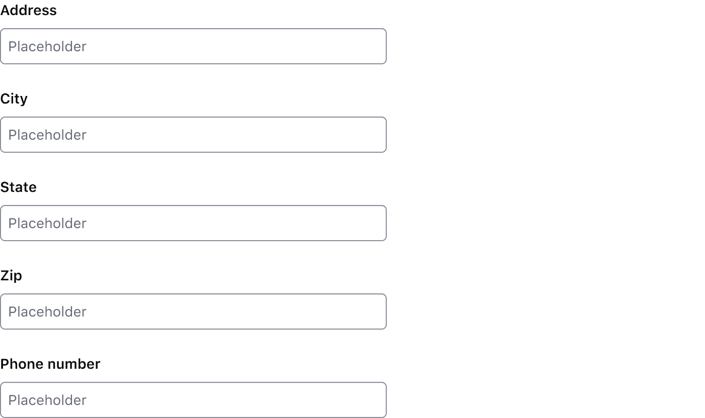 Stack fields