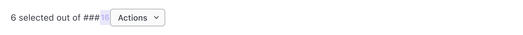 Spacing within the multi-select pattern